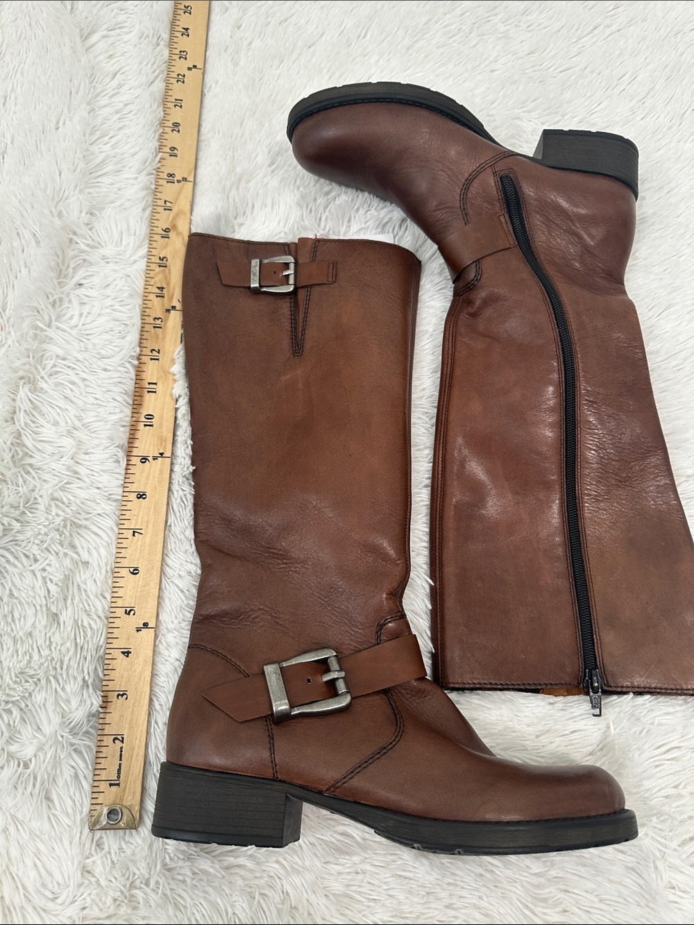 🦊 NWT Rieker Leather Moto Boots - Picture 2 of 7